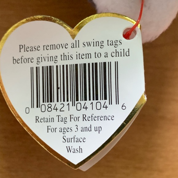 1996 TY Beanie Baby Original Nanook the Husky Dog Retired Plush - Picture 7 of 9